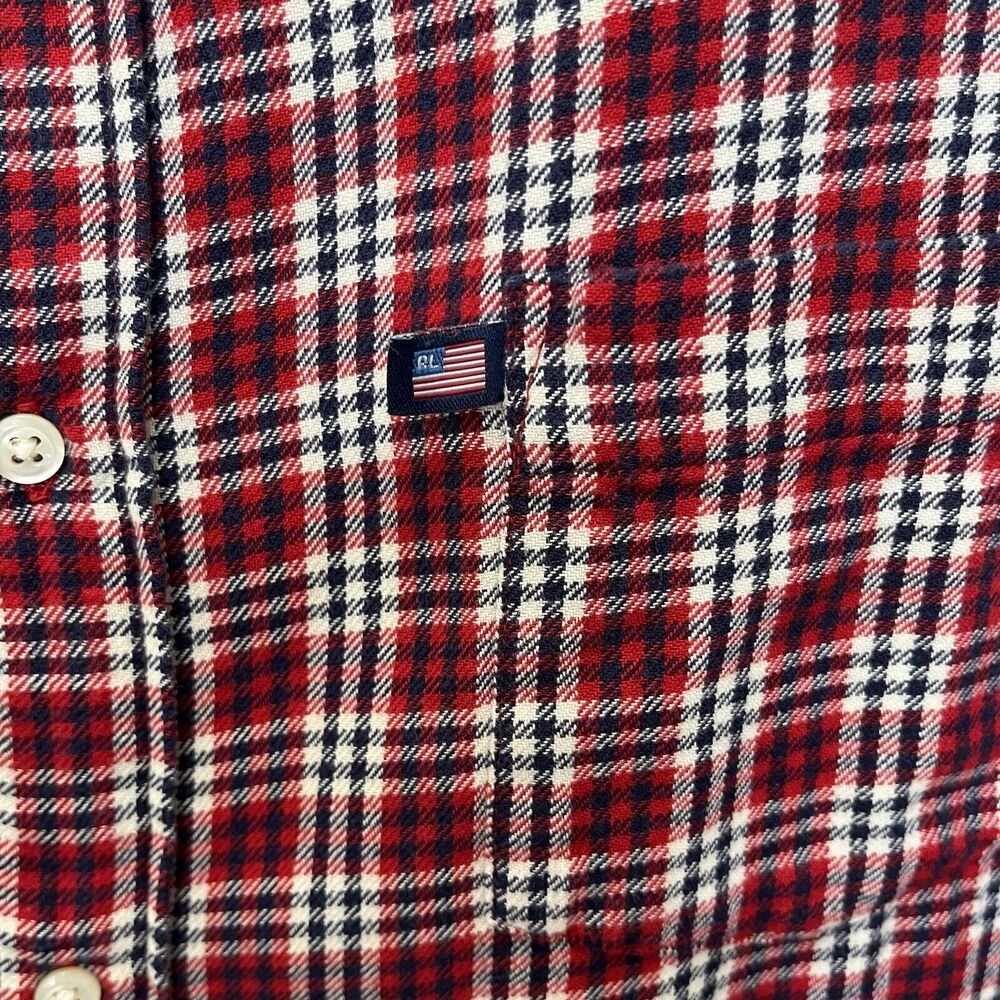 Polo Jeans | Shirt XL Red Flannel Long Sleeve Button Ralph Lauren Y2K Vintage - Picture 4 of 5